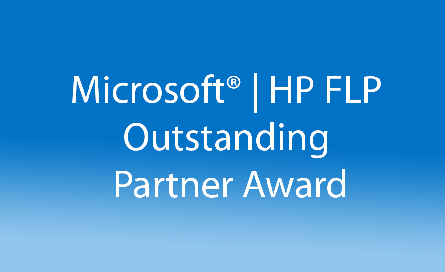 Microsoft HP FLP Outstanding Partner Award